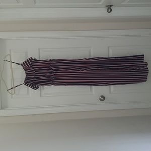 Jumpsuit - Medium - Navy/Red/White